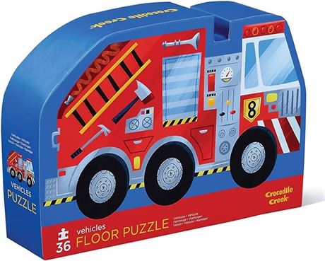 Crocodile Creek 4073-6 Vehicle 36 Piece Jigsaw Floor Puzzle