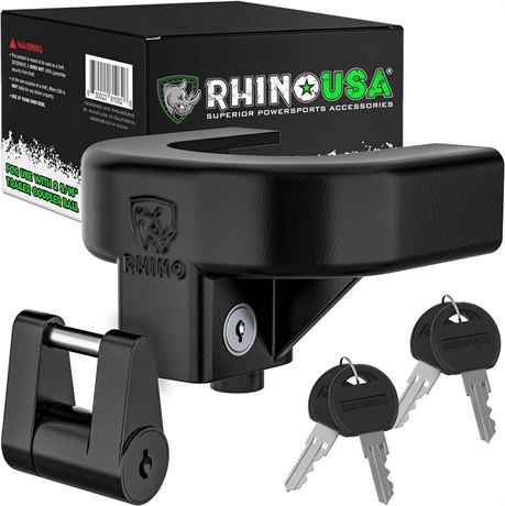 Rhino USA Trailer Hitch Coupler Lock Kit (Includes 2-5/16" & 1/4" Couplers) Heav