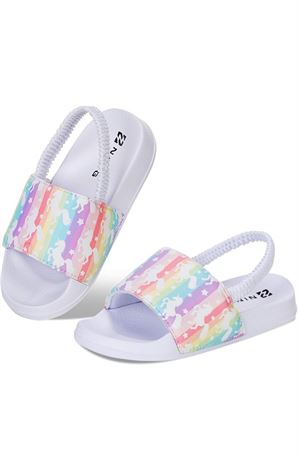 Sz:24/25 WateLves Toddler Boys Girls Slides Sandals for Swim Beach Kids Water Sh