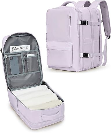 winspansy Travel Backpack for Women Men, C1-purple, X-Large-Expandable, Big