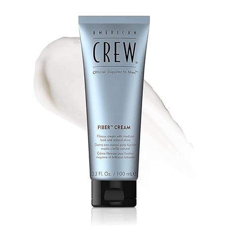 American Crew Men's Fiber Cream, Like Hair Gel with Medium Hold & Natural Shine,