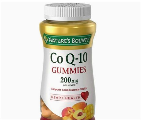 Nature's Bounty CoQ10 Gummies, Supports Heart Health, CoQ10 200mg, Peach Mango