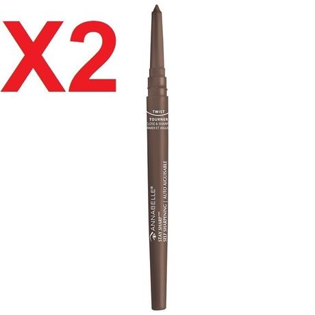 2-PACK Annabelle Stay Sharp Long Wearing Brow Liner - Taupe