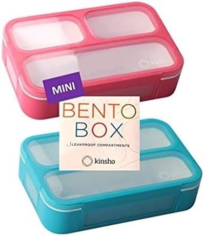 kinsho Mini Lunch-Box Snack Containers