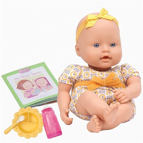 12-inch, Baby Sweetheart by Battat - Feeding Time Soft-Body Newborn Baby Doll