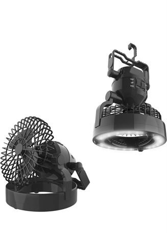 Wakeman 2 in 1 Portable Camping Lantern with Fan