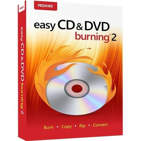 Roxio Easy CD and DVD Burning 2, Disc Burner and Video Capture [PC Disc] 4 CT