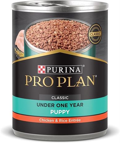 Purina Pro Plan Wet Dog Food, Focus, Puppy Chicken & Rice Entree- 12 PACK