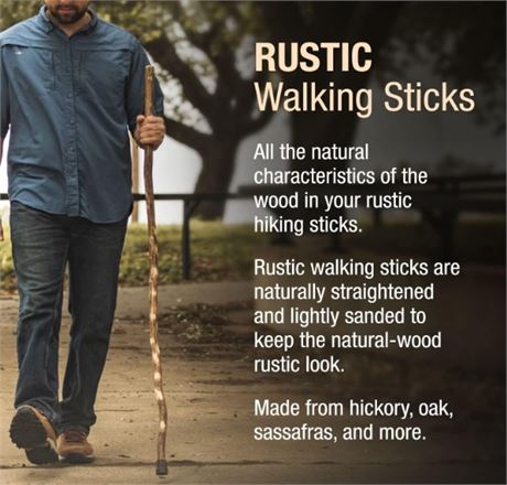 **ISSUES** - Brazos Rustic Wood Walking Stick