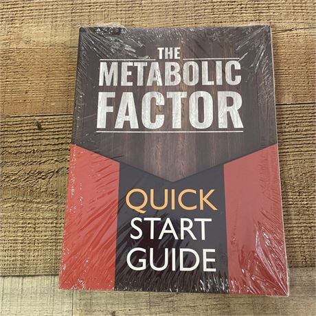 The Metabolic Factor Quick Start Guide by Jonny Bowden PhD Paperback SEALED