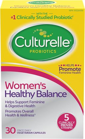 30 Count - Culturelle Women’s Healthy Balance, Probiotic for Women with Probioti