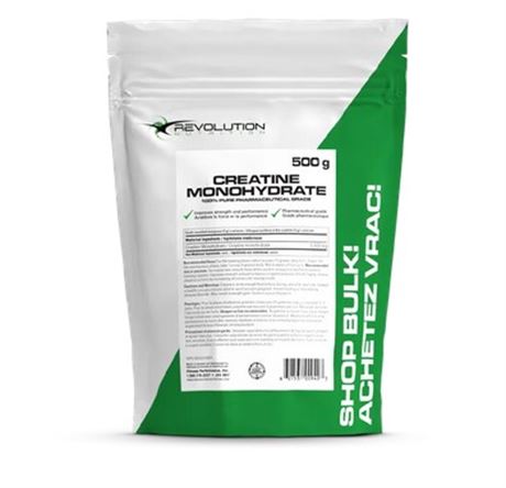 CREATINE MONOHYDRATE -Revolution Nutrition - 500g
