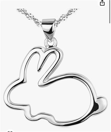 Paialco 925 Sterling Silver Cute Animal Pendant Necklace for Women Girl
