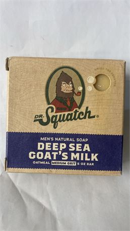 Dr. Squatch men's natural soap Deep Sea Goat's Milk 5 oz New in Box
