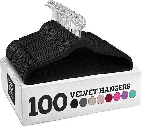 Zober Premium Velvet Hangers - Non-Slip, Durabl...