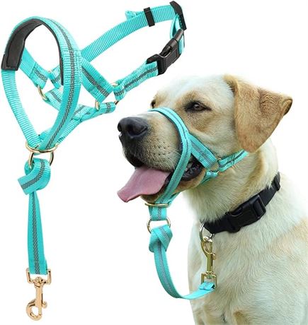 Dog Head Collar, No Pull Dog Halter with Soft Padding, Durable,...
