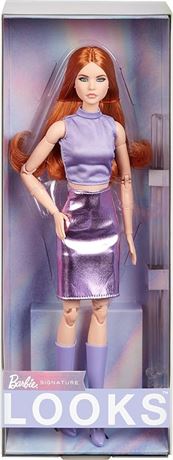 Barbie Looks Doll, Collectible No. 20 with Red Hair and Modern Y2K Fashion