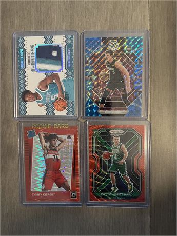 Lot of 4 Assorted Basketball ROOKIE Cards