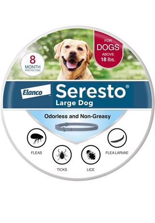Seresto Large Dog Vet-Recommended Flea & Tick Treatment & Prevention Collar for