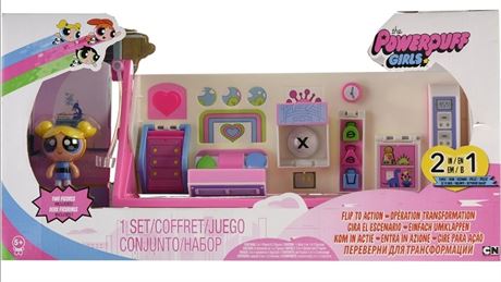 Power Puff Girls Deluxe 2-in-1 Flippin Action Playset