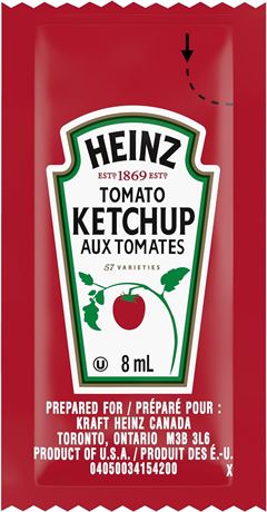 Heinz Tomato Ketchup, 8L (1000 Sachets)