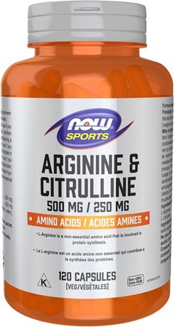 Now Foods Arginine & Citrulline 120vcap