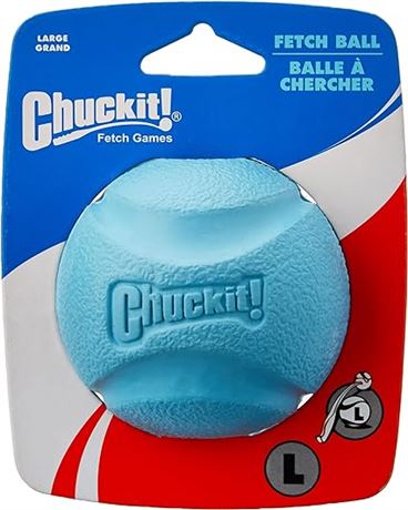 Chuckit Fetch Balls Large Ball - 3 Diameter (1 Pack) Blue