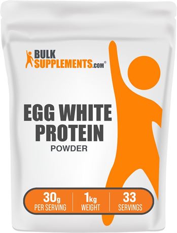 BULKSUPPLEMENTS.COM Egg White Protein Powder - Albumin Powder, Egg White Powder
