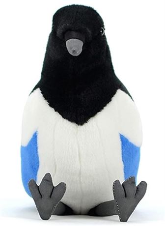 Simulation Magpie Plush Toy, Soft Realistic Cute Plush Stuffed Animal Toy Magpie