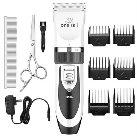 oneisall Dog Shaver Clippers Low Noise Rechargeable Cordless Electric Quiet Hair