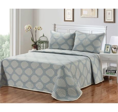 Seasons Collection Home Liberty 3-Piece Coverlet Set - King