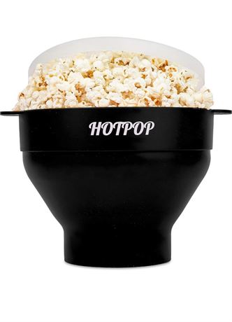 The Original Hotpop Microwave Popcorn Popper, Silicone Popcorn Maker