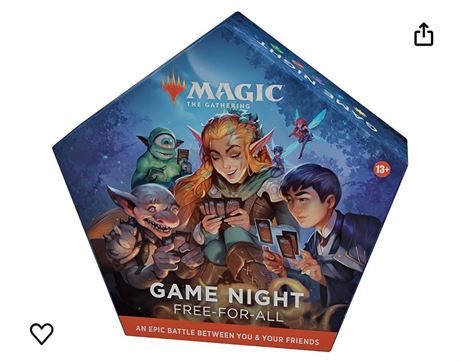 Magic: The Gathering 2022 Game Night - 5 Ready-to-Play Decks, 300 Cards, Ages 13