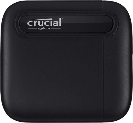 Crucial X6 2TB Portable SSD - Up to 800MB/s - PC and Mac - USB 3.2 USB-C