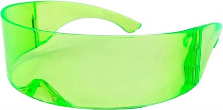 grinderPUNCH Futuristic Shield Sunglasses | Cyclops Cyberpunk Visor Glasses | 80