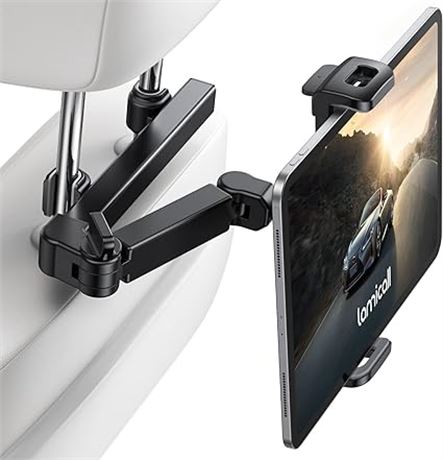 Lamicall Car Headrest Tablet Holder - [Extension Arm] 2024 Adjustable Tablet Car
