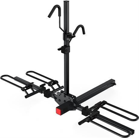 MARVOWARE Hitch Mounted Foldable 2-Bike Rack Platform Style Bicycles Carrier