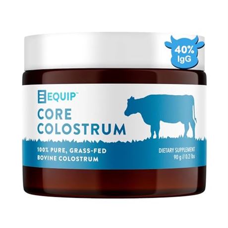 Equip Foods Core Colostrum - 100% Grass Fed Colostrum Powder 3,000mg, 40% IgG -