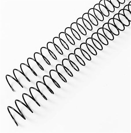 Binditek 25 Pack Metal Spiral Binding Coils, 12mm (1/2") Binding Spirals
