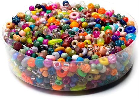 Cousin 31695 Fun Value Pack Mixed Plastic Beads, Assorted, 16-Ounce