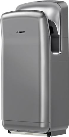 AIKE HEPA Filtered Vertical Hand Dryer Premium, 110-130V Silver Model AK2005H