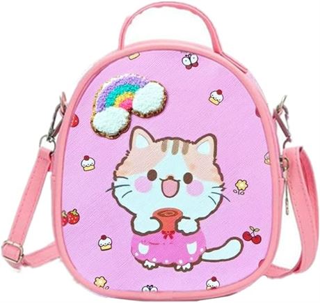 Kids Cat Purse for Little Girls Cat Crossbody Bag Kitty Crossbody Purse Kids Gir