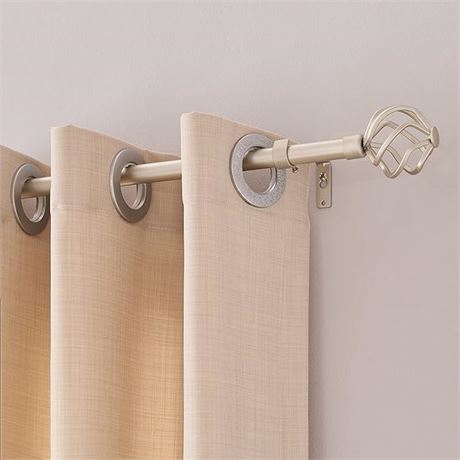 WL.Rocaille Window Treatment Single Curtain Rod Set, 3/4 Inch Diameter Adjustabl
