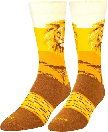 SIZE:8-12 Cool Socks, Wild African Safari, Jungle Animal Prints