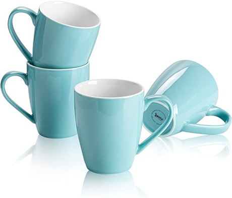 Set of 4 Mugs Turquoise - Gourmet Basics by Mikasa