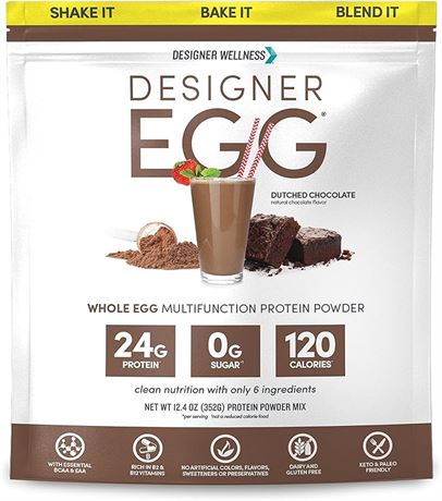 12.4 oz (352g) - Designer Wellness, Designer Egg, Natural Egg Yolk & Egg White P