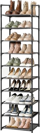 10 TIER Shoe Rack, Sturdy Shoe Organizer for Closet,Shoe Rack for Closet...