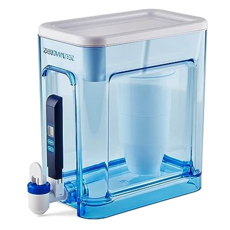 ZeroWater 22-Cup Ready-Read 5-Stage Water Filter Dispense...
