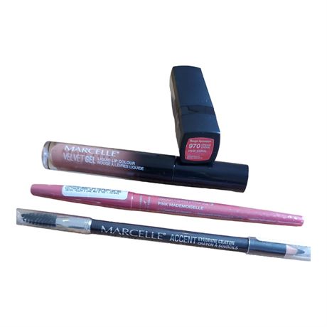 Marcelle Lip LIner, LIp Stick, Lip colour and Eyebrow Crayon
