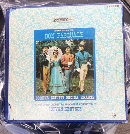 Martha Don Pasouale Rigoletto 71/2 ips 4 track reel to reel classical set